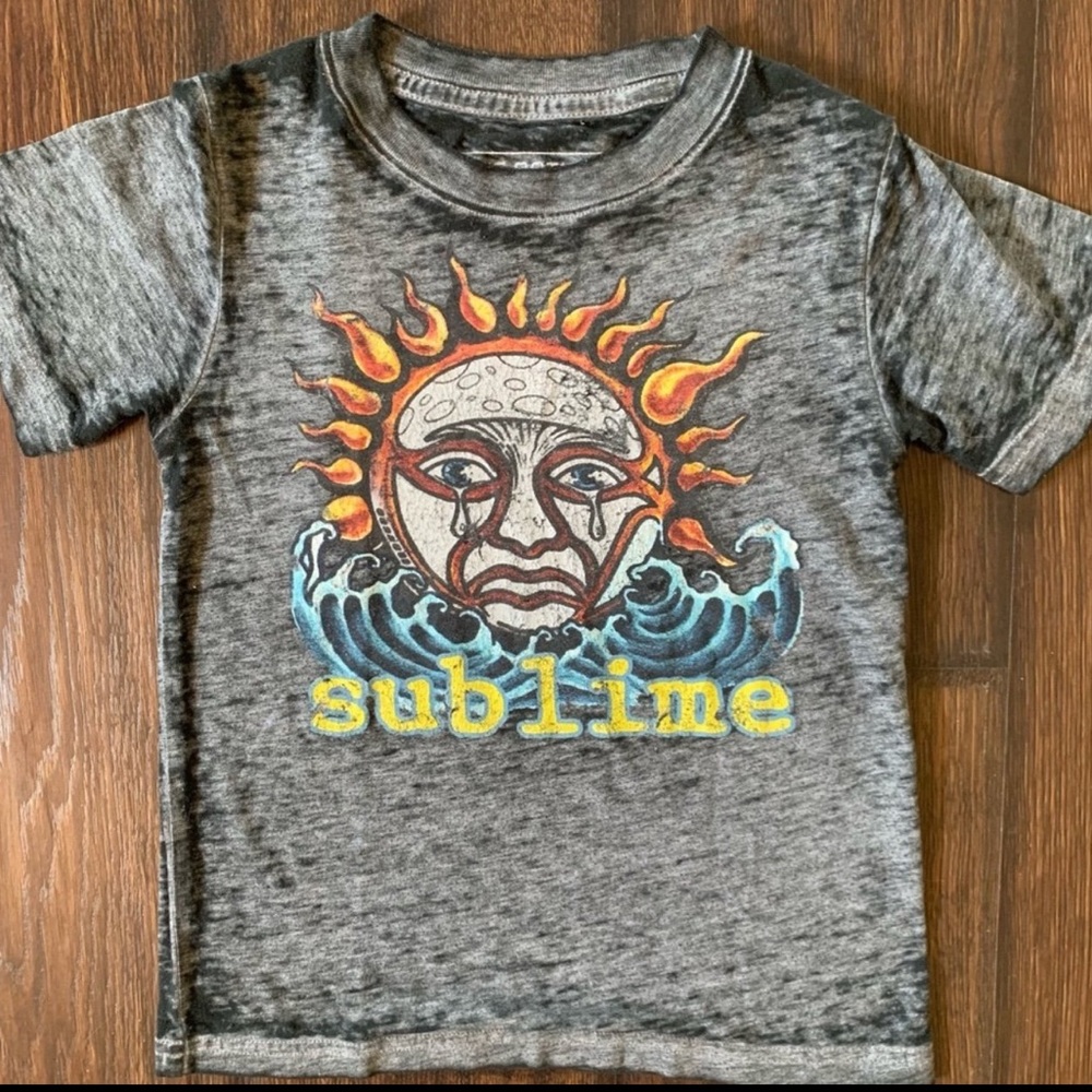 Sublime Acid Wash Graphic Band Punk Rock T-Shirt SZ 3T Toddler
